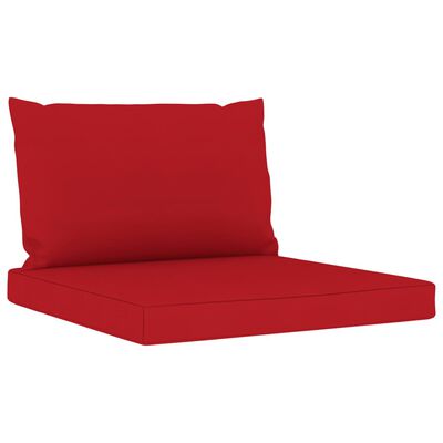 vidaXL 3-vietīgs dārza dīvāns ar sarkaniem matračiem