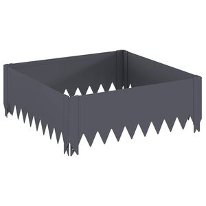 vidaXL Zāliena Apmale 60 x 60 x 20 cm Tērauds Antracīta