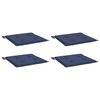 vidaXL palešu matrači, 4 gab., tumši zili, 40x40x4 cm, oksforda audums