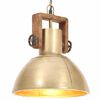 vidaXL griestu lampa, industriāls dizains, misiņa, 25 W, 30 cm, E27