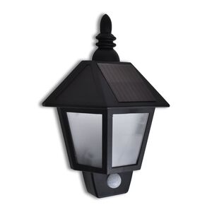 vidaXL sienas lampa ar saules bateriju un kustību sensoru