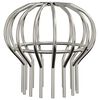 vidaXL Notekcauruļu lapu aizsargs 8 pcs Sudraba 110 mm