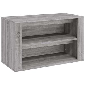 vidaXL apavu plaukts, pelēka ozolkoka, 75x35x45 cm, inženierijas koks