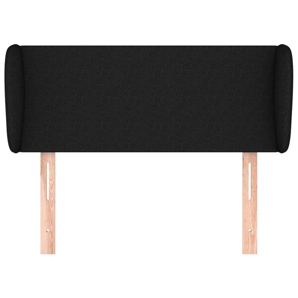 vidaXL galvgalis ar malām, 83x23x78/88 cm, melns audums