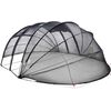 vidaXL Baseina telts kupola 640 x 432 x 205 cm Ar tīklu Caurspīdīgs