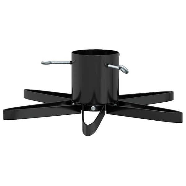 vidaXL Ziemassvētku eglītes statīvs Melna 49 x 49 x 15,5 cm Tērauds