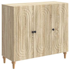 vidaXL Puse Sonomas ozols 89 x 34,5 x 80 cm Inženierijas koks