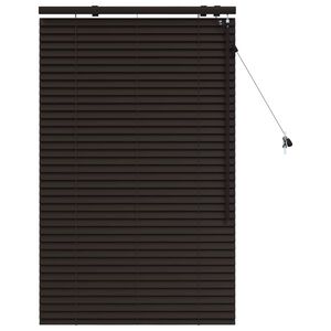 vidaXL Venēcijas žalūzija Tum&scaron;i brūna 95 x 130 cm 35 mm