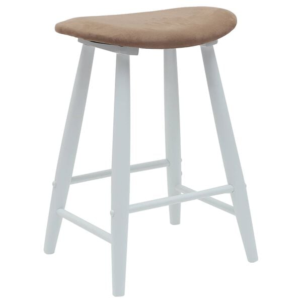 vidaXL Ēdamkrēsli 2 pcs Balts 46 x 37 x 63 cm Ciets gumijas koks