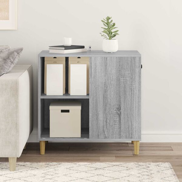 vidaXL Kaķu māja Pelēks Sonoma 72 x 42.5 x 70 cm Inženierijas koks