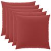vidaXL Spilvenu pārvalks 6 pcs HEERLEN Vīna sarkans 80 x 80 cm