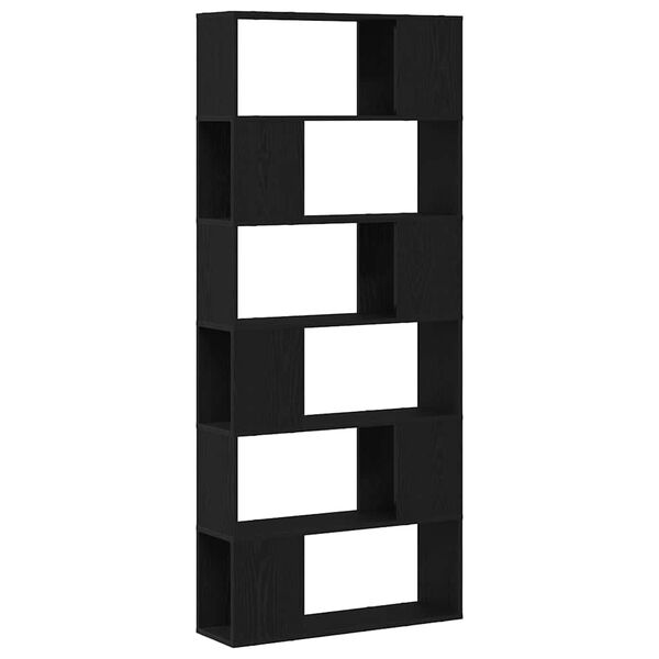 vidaXL TV skapī&scaron;u komplekts Melna 80 x 24 x 186 cm Inženierijas koks