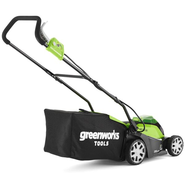 Greenworks zāles pļāvējs, 2x40 V, 2 Ah akumulatori, G40LM35, 2501907UC