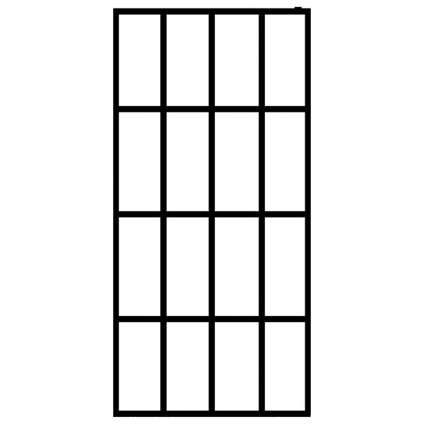 vidaXL dušas siena, matēts rūdīts stikls, 140x195 cm