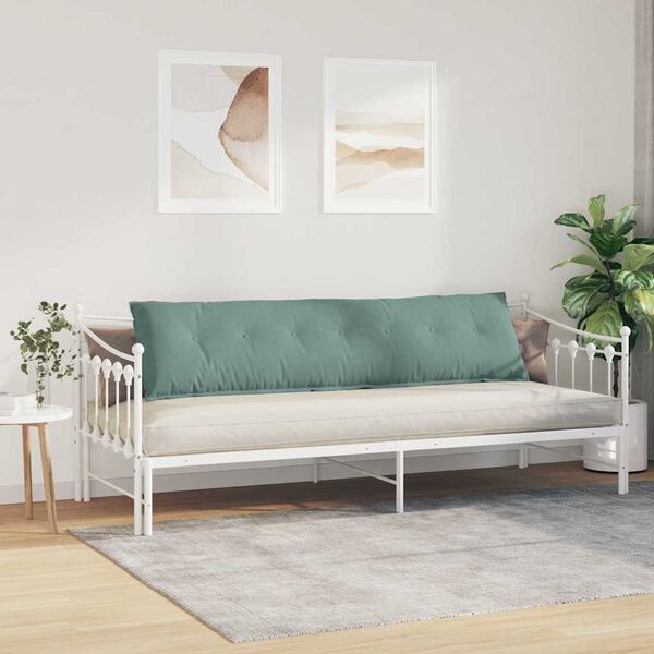 vidaXL Atpakaļ spilvens Jūras zaļa 200 x 50 cm Korduroja audums