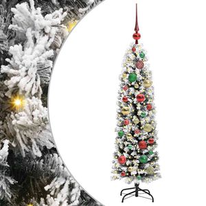 vidaXL Mākslīgā Ziemassvētku eglīte su 150 LED ar statīvu Zaļa 120 cm