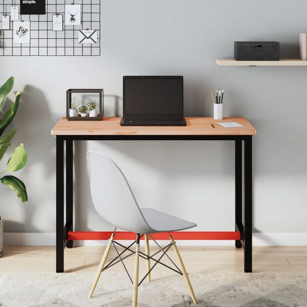 vidaXL darbagalds, 115x55x81,5 cm, dižskābarža masīvkoks un metāls