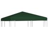 vidaXL nojumes jumta pārsegs, 310 g/m&sup2;, 3x3 m, zaļ&scaron;