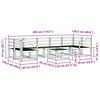 vidaXL Āra dīvānu komplekts 8 pcs Dabiska Cietā akācijas koks