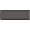 vidaXL Sienas galvgals 12 gab. 90 x 30 cm Pelēks audums