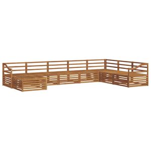 vidaXL Āra dīvānu komplekts 8 pcs Dabiska