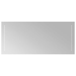 vidaXL LED vannas spogulis Caurspīdīgs 90 x 40 cm rūdīts stikls