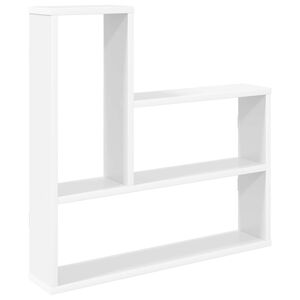 vidaXL Sienas plaukts Balts 60 x 11 x 60 cm Inženierijas koks