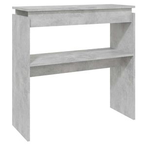 vidaXL konsoles galdiņ&scaron;, betonpelēks, 80x30x80 cm, inženierijas koks