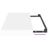 vidaXL sienas plaukts, balts, 50x23x3,8 cm, MDF