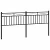 vidaXL rezerves galvgalis, metāls, melns, 180 cm