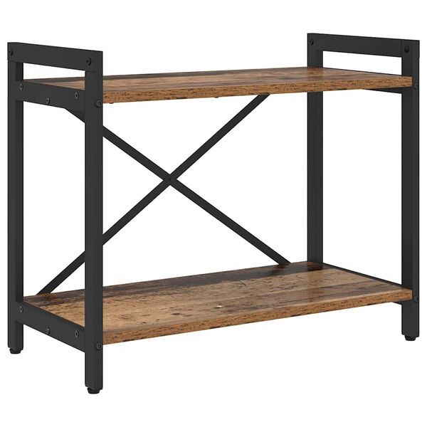 vidaXL Grāmatu plaukts Vecs koks 60 x 30 x 50 cm Inženierijas koks