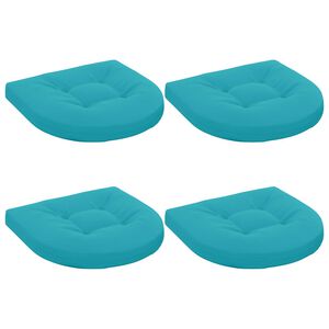 vidaXL 4-daļīgi sēdekļa spilveni 4 gab. 100% poliesters Tirkīzzila