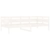 vidaXL dīvāngulta, balta, priedes masīvkoks, 90x200 cm