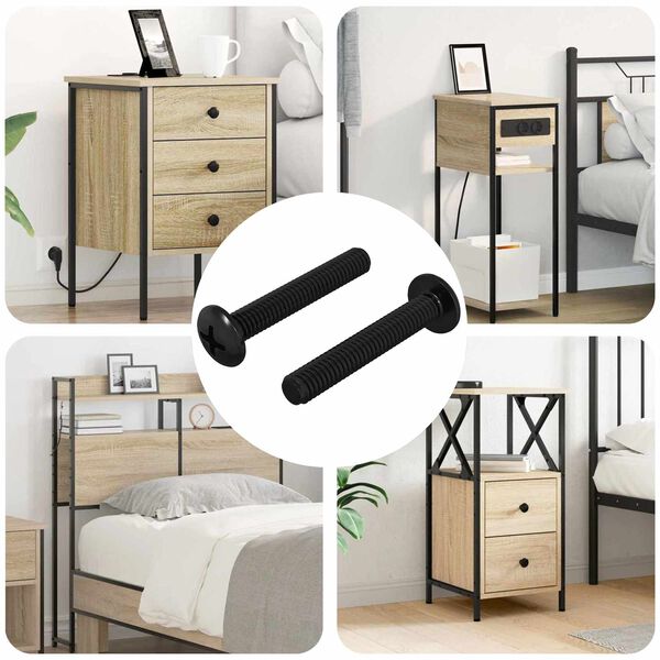 vidaXL Skrūve 2 pcs Sudraba 5 x 30 mm Dzelzs