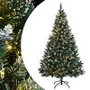 vidaXL mākslīgā Ziemassvētku egle, 180 cm, 300 LED