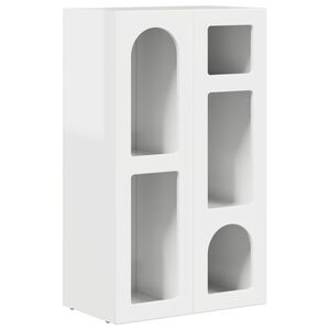 vidaXL Puse Augsta spīduma baltā krāsa 59 x 35 x 100,5 cm