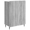 vidaXL Puse Pelēks Sonoma ozols 66 x 34,5 x 92 cm Inženierijas koks