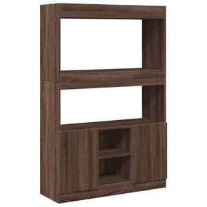 vidaXL augstais skapītis, ozolkoka, 92x33x140 cm, inženierijas koks