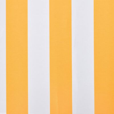 vidaXL markīzes jumts, oranžs ar baltu, 450x300 cm