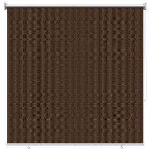 vidaXL Āra rullo aizkars 90% UV aizsardzība Brūna 140 x 140 cm HDPE