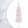 vidaXL Mākslīgā slaida Ziemassvētku egle ar bumbiņām 120 cm 150 LED