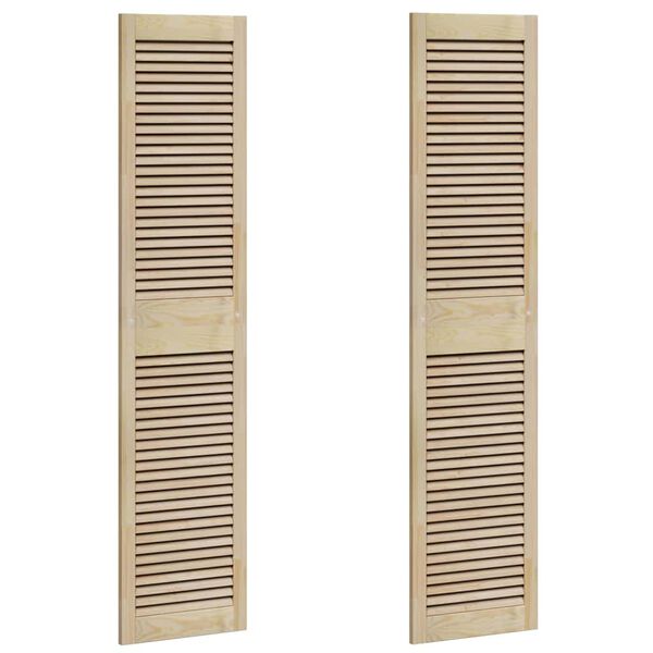 vidaXL Kabeļa Durvis ar durvīm 2 pcs Dabiska 170 x 2,1 x 39,5 cm