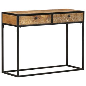 vidaXL konsoles galdiņ&scaron;, 100x35x75 cm, mango masīvkoks