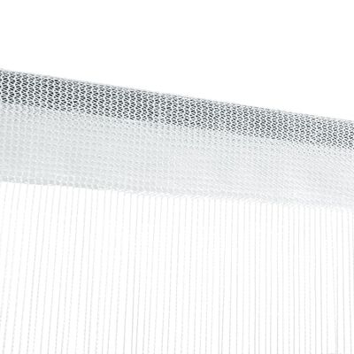 vidaXL bārkšu aizkari, 2 gab., 140x250 cm, balti