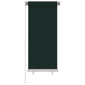 vidaXL āra rullo žalūzijas, 65 (platums) x 140 (augstums) cm, tum&scaron;i zaļas, HDPE