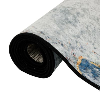 vidaXL paklājs, 80x150 cm, daudzkrāsains, mazgājams, neslīdošs