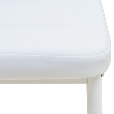 vidaXL virtuves krēsli un galds, 7 gab., mākslīgā āda