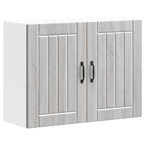 vidaXL virtuves sienas skapis "Lucca" Pelēks Sonoma Engineered Wood