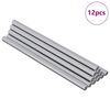 vidaXL Vītņu stieņi 12 pcs Sudraba M6 x 120 mm Metāls