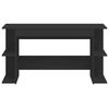 vidaXL rakstāmgalds, melns, 140x50x75 cm, inženierijas koks